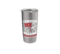 Funny I Survived Her Passing Nursing School Bicchiere termico in acciaio inox doppia parete