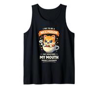 Funny I Try To Be a Nice Person Cat Canotta