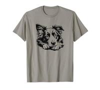 Funny Illustration Logo Australian Shepherd Lover Maglietta