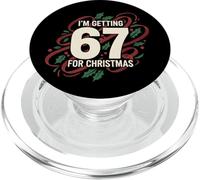 Funny I'm Getting Six Seven 67 for Christmas 6 7 Meme Design PopSockets PopGrip per MagSafe