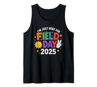 Funny I'm Just Here For Field Day 2025 School Men Women Kids Canotta
