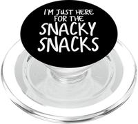 Funny I'm Just Here for the Snacky Snacks Gear PopSockets PopGrip per MagSafe