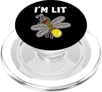 Funny I'm Lit T-Shirt Firefly Lightning Bug Gift Tee PopSockets PopGrip per MagSafe