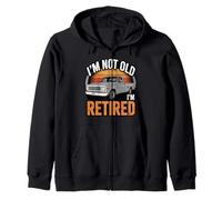 Funny I'm not Old I'm Retired, Classic Vintage Pickup Truck Felpa con Cappuccio