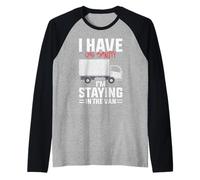 Funny I'm Staying In Tha Van Phasmophobia man women Maglia con Maniche Raglan