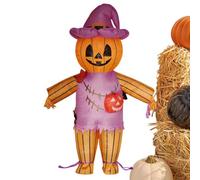 Funny Inflatable Pumpkin Head Scarecrow Costume - Fall Halloween Outfit | | Funny Inflatable Pumpkin Head Scarecrow Costume Outfit Fall Harvest Thanksgiving Party Carnival Fancy Dress Role Play Suit