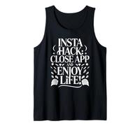 Funny Insta Hack, Goditi la Vita, Social Media, Digital Detox Canotta