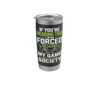 Funny Introvert Gamer Humor If You're Reading This Bicchiere termico in acciaio inox doppia parete