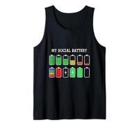 Funny Introvert Humor Energy Level Graphic Anti Social Fun Canotta