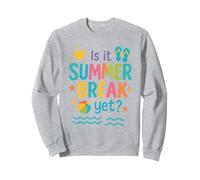 Funny Is It Summer Break Yet? Colorful Beach Vacation Summer Felpa
