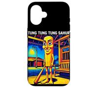 Funny Italian Brainrot Meme Tung Tung Sahur Custodia per iPhone 16