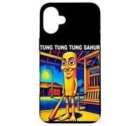 Funny Italian Brainrot Meme Tung Tung Sahur Custodia per iPhone 16 Plus