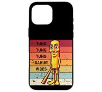 Funny Italian Brainrot Meme Tung Tung Sahur Custodia per iPhone 16 Pro Max