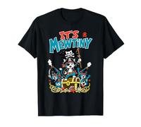 Funny It's Mewtiny - Gioco di Parole per Gatti Pirata Maglietta