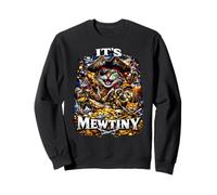 Funny It's Mewtiny Pirate Cats Pun Bootleg Meme Dad Joke Felpa