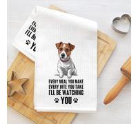 Funny Jack Russell - Asciugamani da cucina decorativi in microfibra assorbente panno da cucina asciugamani morbidi per cucina casa bagno regali per gli amanti dei cani 2