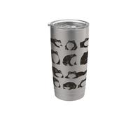 Funny Japanese Frog Art Grumpy Silly Vintage Graphic Bicchiere termico in acciaio inox doppia parete