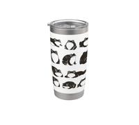 Funny Japanese Frog Art Grumpy Silly Vintage Graphic Bicchiere termico in acciaio inox doppia parete