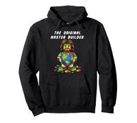 Funny Jesus Christian Faith The Original Master Builder Felpa con Cappuccio