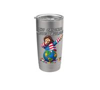 Funny Jesus Dab The Original Master Builder Christian Faith Bicchiere termico in acciaio inox doppia parete