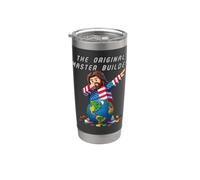 Funny Jesus Dab The Original Master Builder Christian Faith Bicchiere termico in acciaio inox doppia parete