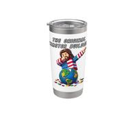 Funny Jesus Dab The Original Master Builder Christian Faith Bicchiere termico in acciaio inox doppia parete