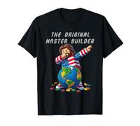 Funny Jesus Dab The Original Master Builder Christian Faith Maglietta