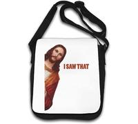 Funny Jesus Meme I Saw That - Borsa a tracolla bianca