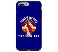 Funny Jesus My Rock How I roll Christian Faith Lord Savior Custodia per iPhone 7 Plus/8 Plus