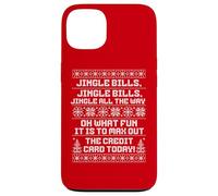 Funny Jingle Bills Christmas Recession Inflation Economy Custodia per iPhone 13