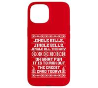Funny Jingle Bills Christmas Recession Inflation Economy Custodia per iPhone 15