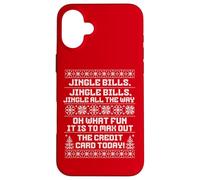 Funny Jingle Bills Christmas Recession Inflation Economy Custodia per iPhone 16 Plus