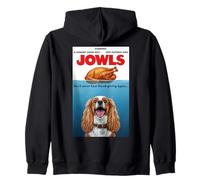 Funny Jowls Thanksgiving Cavalier King Charles Spaniel And Felpa con Cappuccio