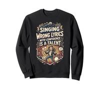 Funny Karaoke Party Singing Wrong Lyrics with Confidence Felpa