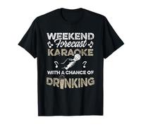 Funny Karaoke Singer Bar Music Lover Singing Drinking Bar Maglietta