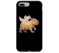 Funny Kawaii Axolotl and Capybara Lover Kids Girls Men Women Custodia per iPhone 7 Plus/8 Plus