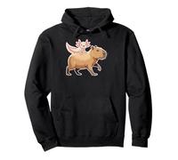 Funny Kawaii Axolotl And Capybara Lover Kids Girls Men Women Felpa con Cappuccio