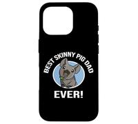 Funny Kawaii Boys Best Dad Black Hairless Guinea Pig Lover Custodia per iPhone 16 Pro