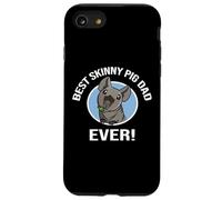 Funny Kawaii Boys Best Dad Black Hairless Guinea Pig Lover Custodia per iPhone SE (2020) / 7 / 8