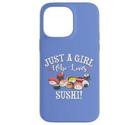Funny Kawaii Kid Chibi Anime Girl Who Loves Sushi Roll Lover Custodia per iPhone 14 Pro Max