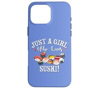 Funny Kawaii Kid Chibi Anime Girl Who Loves Sushi Roll Lover Custodia per iPhone 16 Pro Max