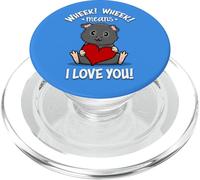 Funny Kawaii Kids I Love You Black Guinea Pig Lover PopSockets PopGrip per MagSafe