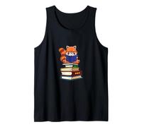 Funny Kawaii Kids Read Books Red Panda Lover Canotta