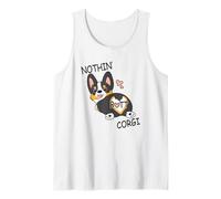 Funny Kawaii Nothin' Butt Black Tricolor Corgi Dog Lover Canotta