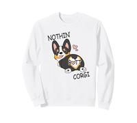 Funny Kawaii Nothin' Butt Black Tricolor Corgi Dog Lover Felpa