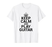 Funny Keep Calm and Play Guitar Player Guitarist Musician Maglietta