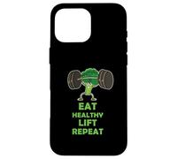 Funny Keto Powerlifting Broccoli - Eat Healthy Lift Repeat Custodia per iPhone 16 Pro Max