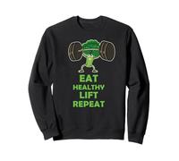 Funny Keto Powerlifting Broccoli - Eat Healthy Lift Repeat Felpa