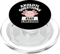 Funny Kids Axolotl Questions Stay Curious PopSockets PopGrip per MagSafe