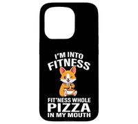 Funny Kids Boys Fitness Pizza Pembroke Welsh Corgi Dog Lover Custodia per iPhone 15 Pro